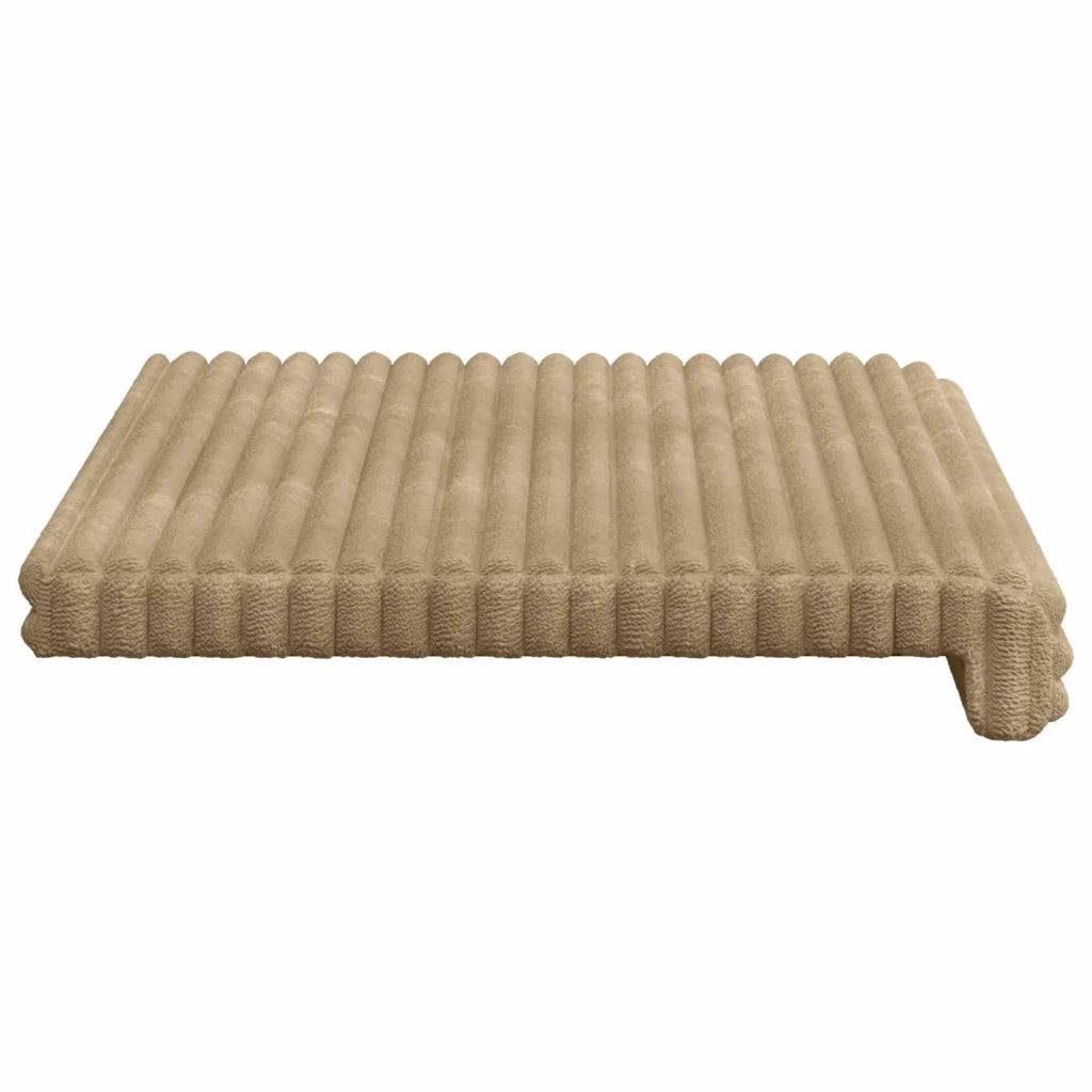 Cuscino per panchina Corduroy Morbido Tortora Profondità 35 cm 42043225