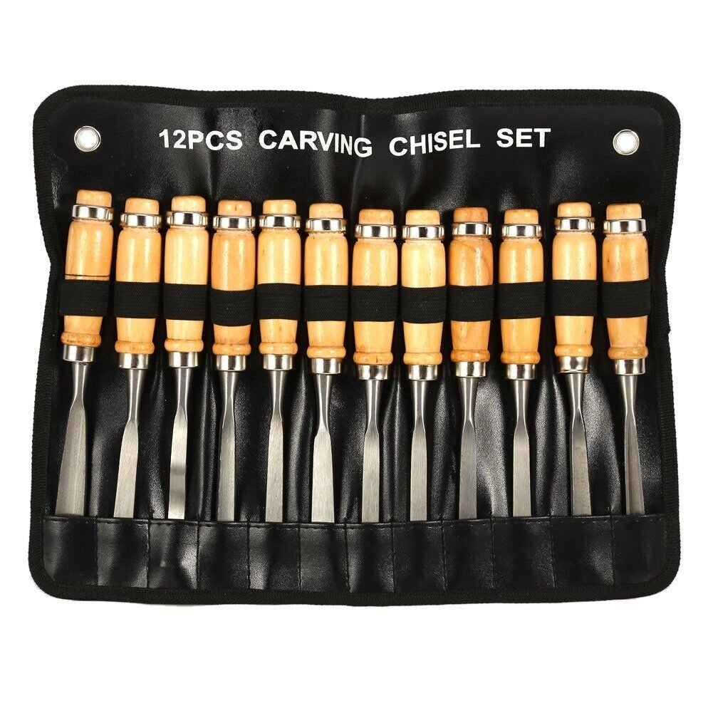 SET 12 PZ SGORBIE PER INTAGLIO SCALPELLI SCALPELLINI UTENSILI LEGNO Art.01020