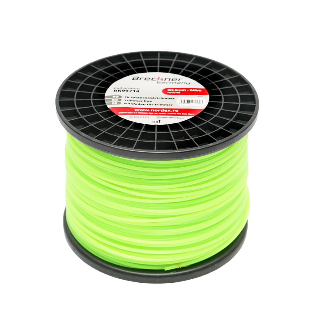 Filo per decespugliatore tondo, 3 mm x 240 m Breckner Germany