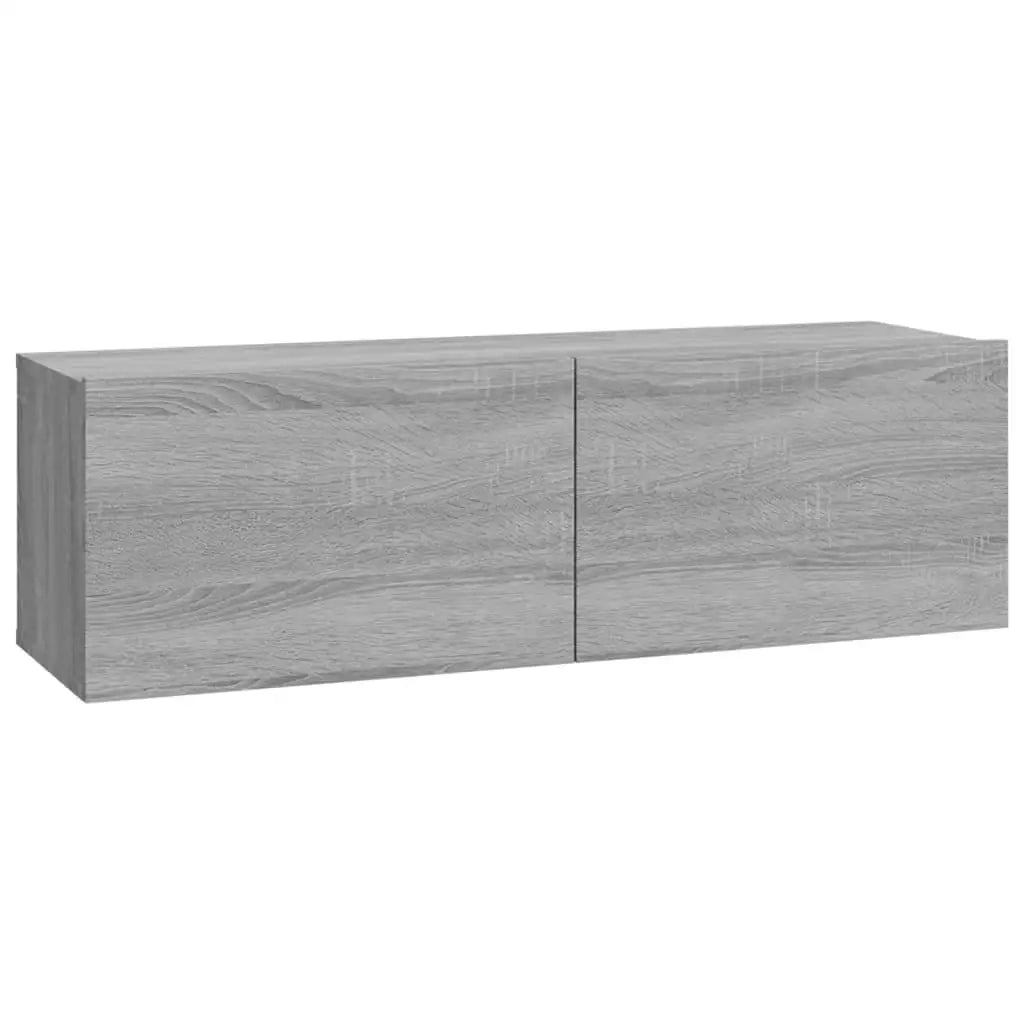 Set di Mobili Porta TV 7 pz-Set di 7 Credenza per TV Grigio Sonoma in Legno Multistrato 227303
