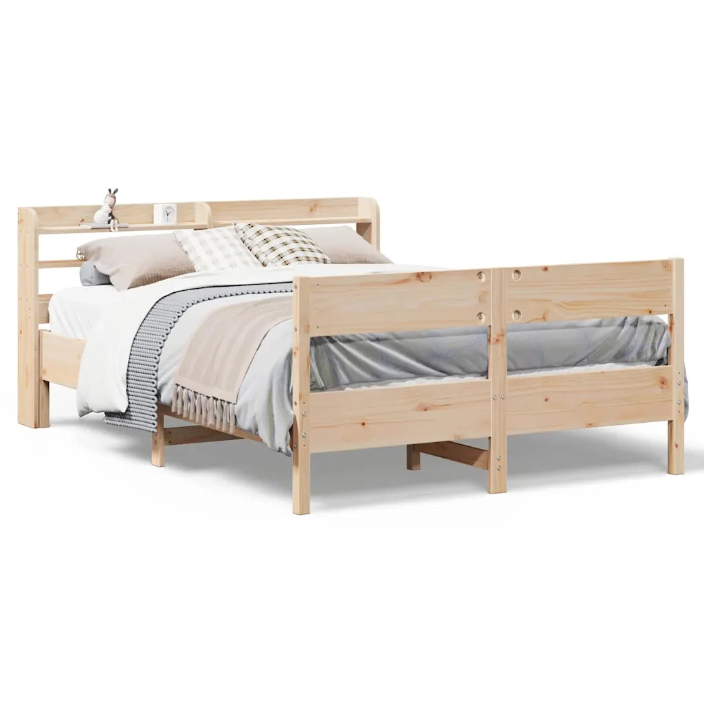 vidaXL Letto senza Materasso 135x190 cm in Legno Massello di Pino