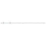 Kit Mini Anta Scorrevole in Acciaio al Carbonio Bianco 200 cm CFW5949713