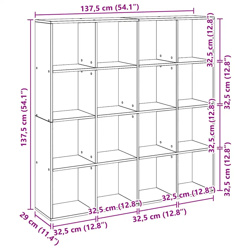 vidaXL Libreria Rovere Artigianale 102x29x143 cm in Legno Multistrato