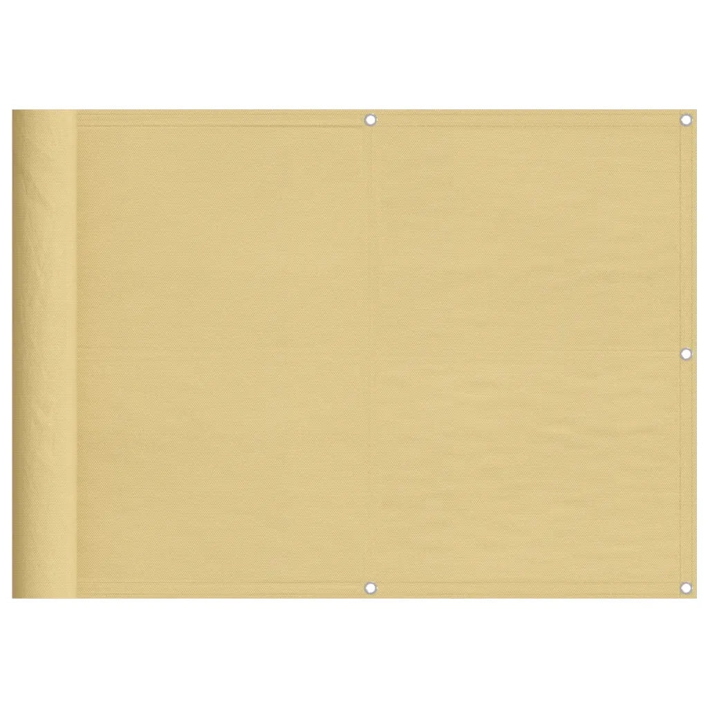 Paravento da Balcone Sabbia 75x800 cm 100% Poliestere Oxford