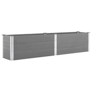 Letto Rialzato da Giardino 250x50x54 cm in WPC Grigio cod mxl 66814