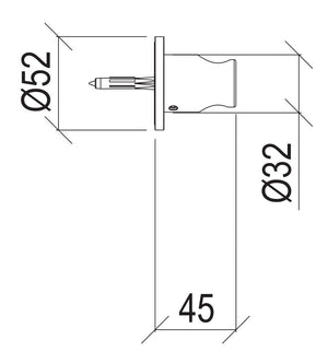 Supporto per Doccia Fisso Tondo