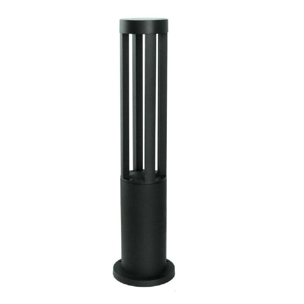 Trade Shop - Lampione Giardino Lampada 12 Watt Led Terra Esterno Ip65 Lampioncino Nero Es28 -