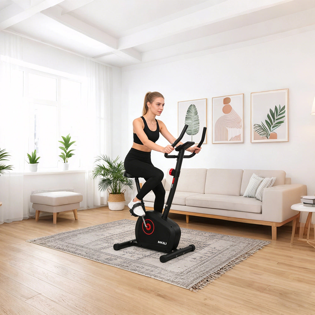 Cyclette Magnetica 8 Livelli Bici Fitness Indoor Silenziosa con Display Lcd