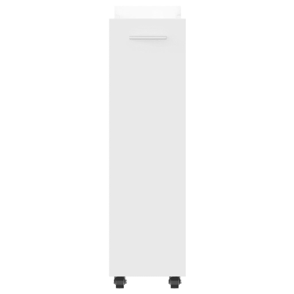 Mobile con Ruote Bianco 60x22x79 cm in Legno Multistrato 840415