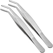 Pincetta 13 cm - Biforcata/tip pincetta - Acciaio inossidabile - Multifunzionale - Per cucinare/grillare/cottura - Precisazione e presa - Pincetta da cucina
