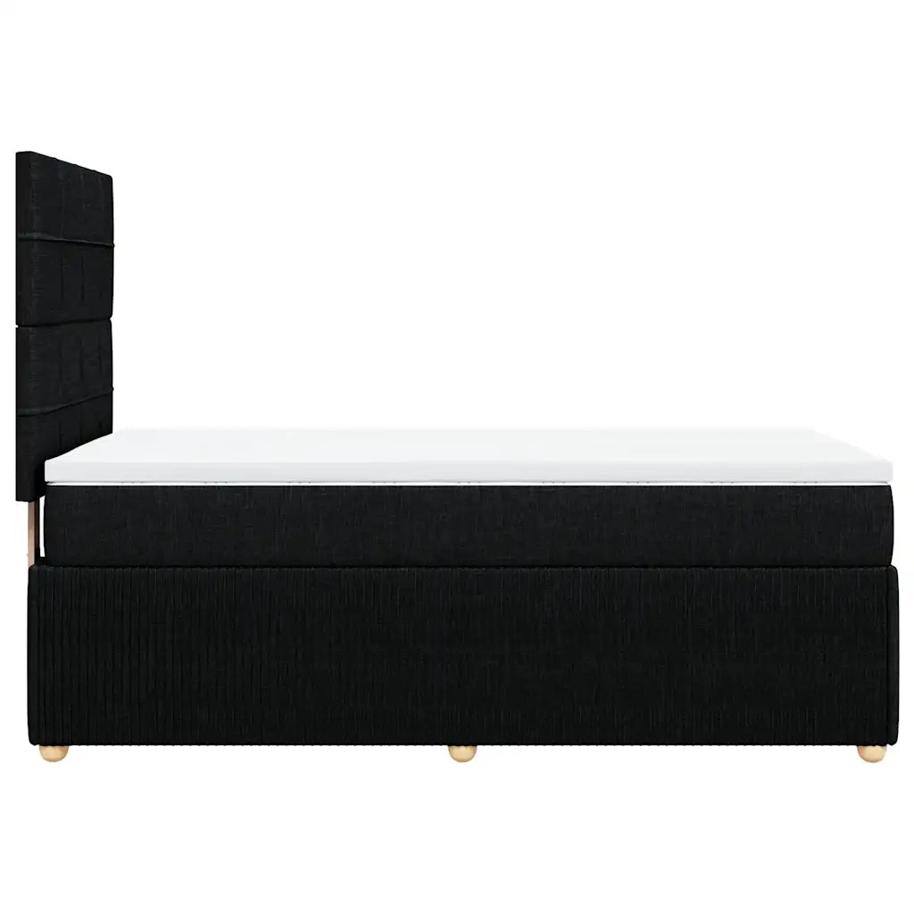 Giroletto a Molle con Materasso Nero 80x200 cm inTessuto 3291885