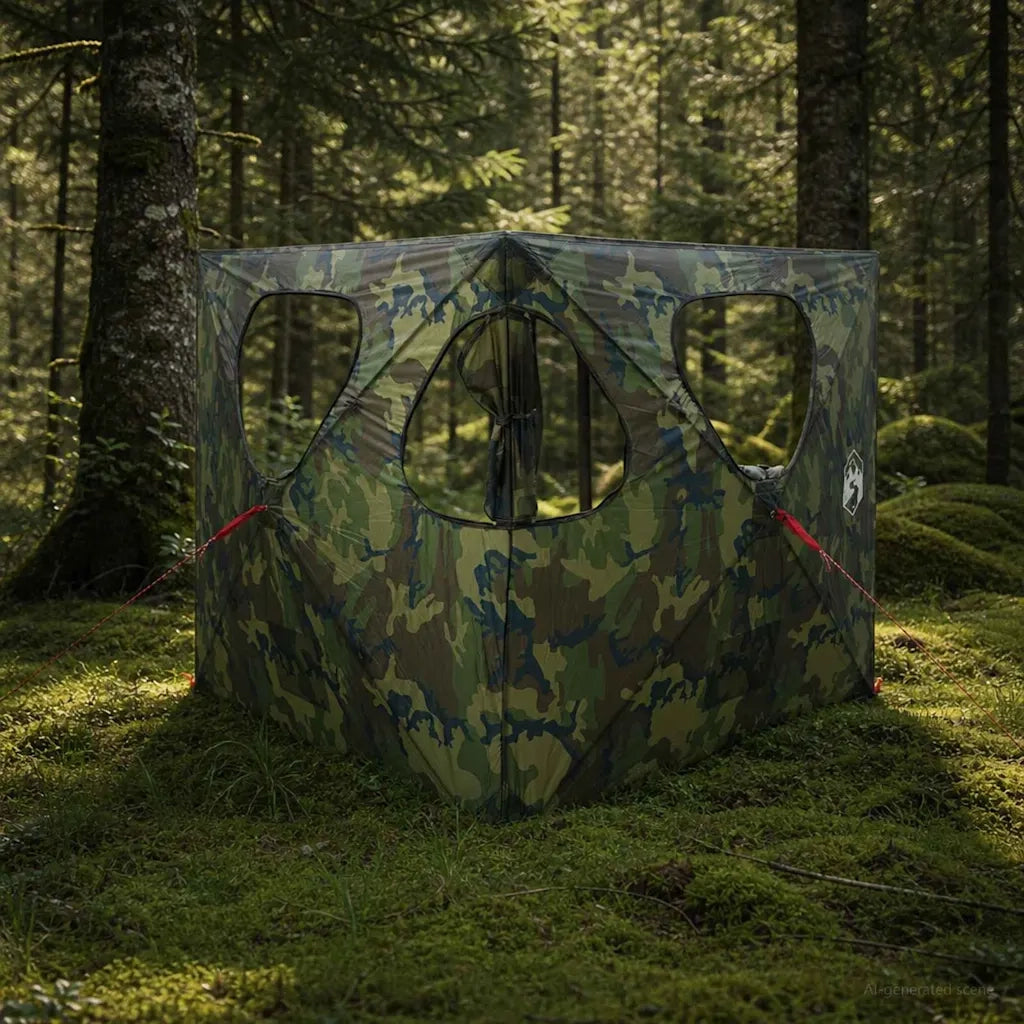 Tenda da Caccia con tetto Mimetico 145 x 145 x 150 cm 42028728