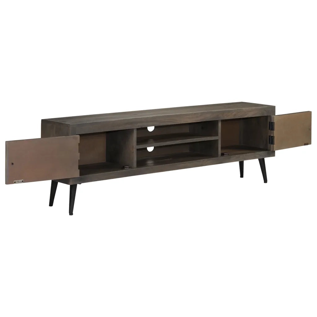 Mobile Porta TV in Legno Massello di Mango 140x30x45 cm 245910