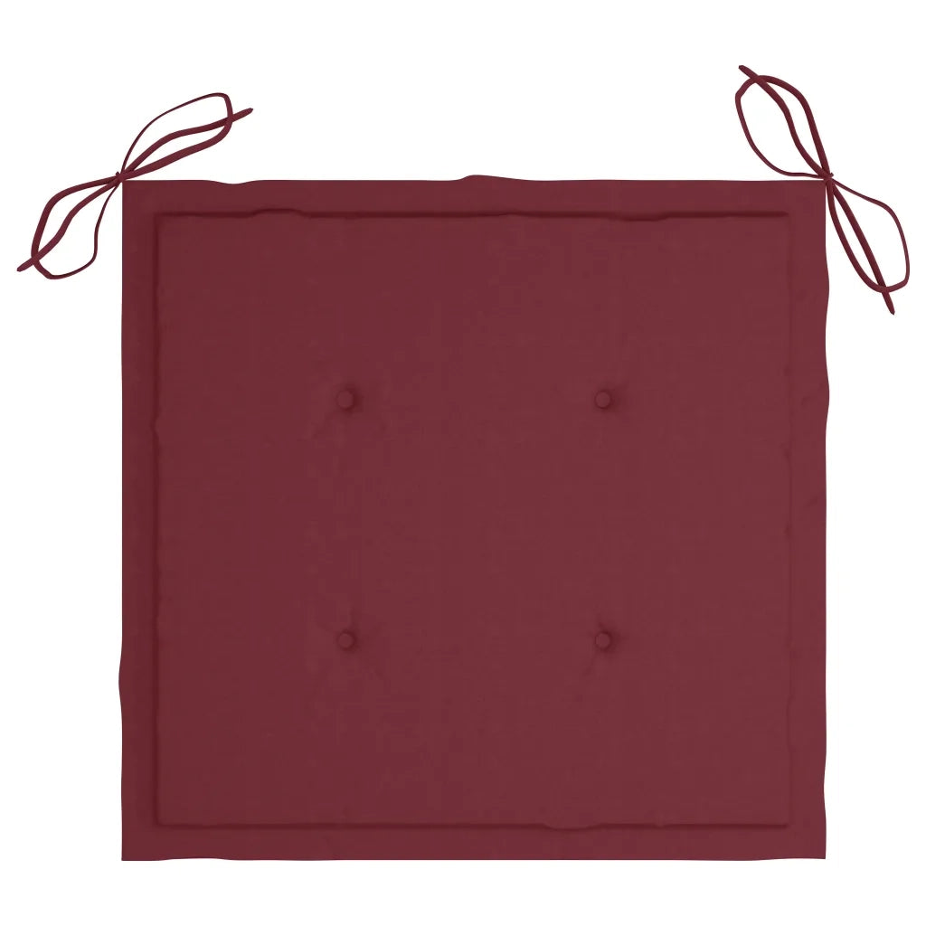 Sedie da Giardino con Cuscini 4 pz in Massello di Acacia 3061186