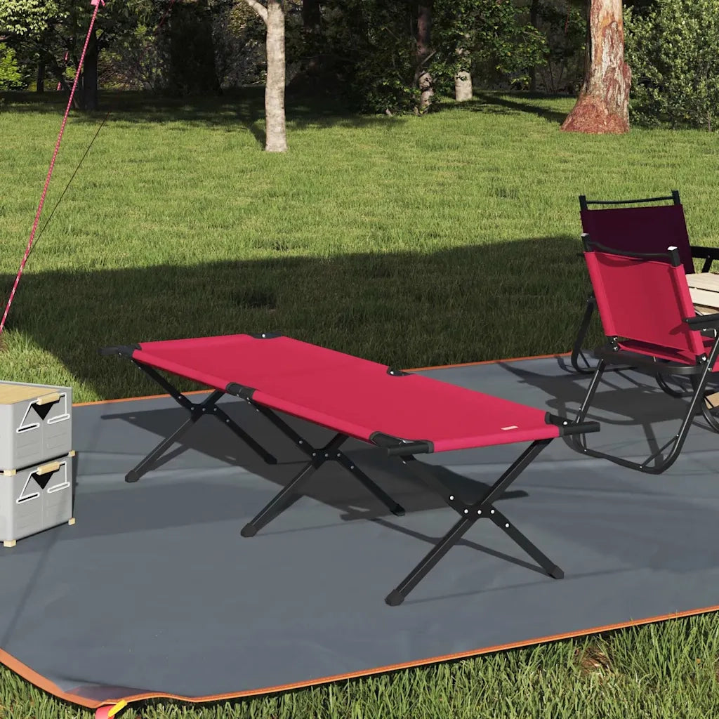 Letto da campeggio pieghevole Rosso 193 x 69 x 45 cm CFW9640398