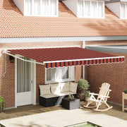 Tenda Retrattile Automatica Arancione e Marrone 400x300 cm