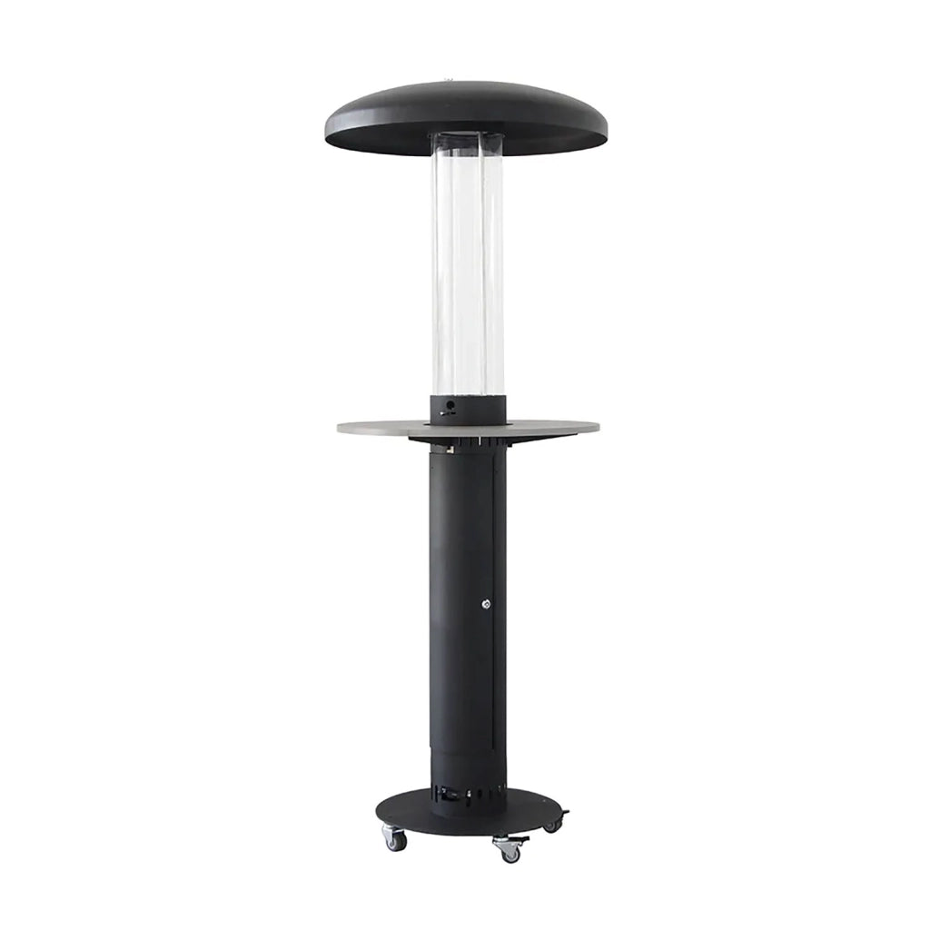 Tavolo Accessorio per Stufa a Fungo Lumea Ø80 cm Effetto Legno Grigio