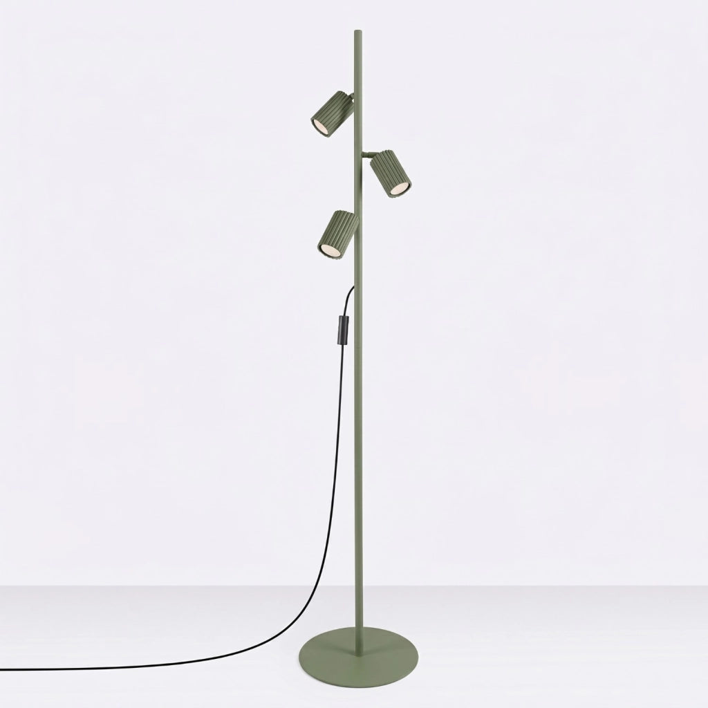 Lampada da terra KARBON 3 verde oliva