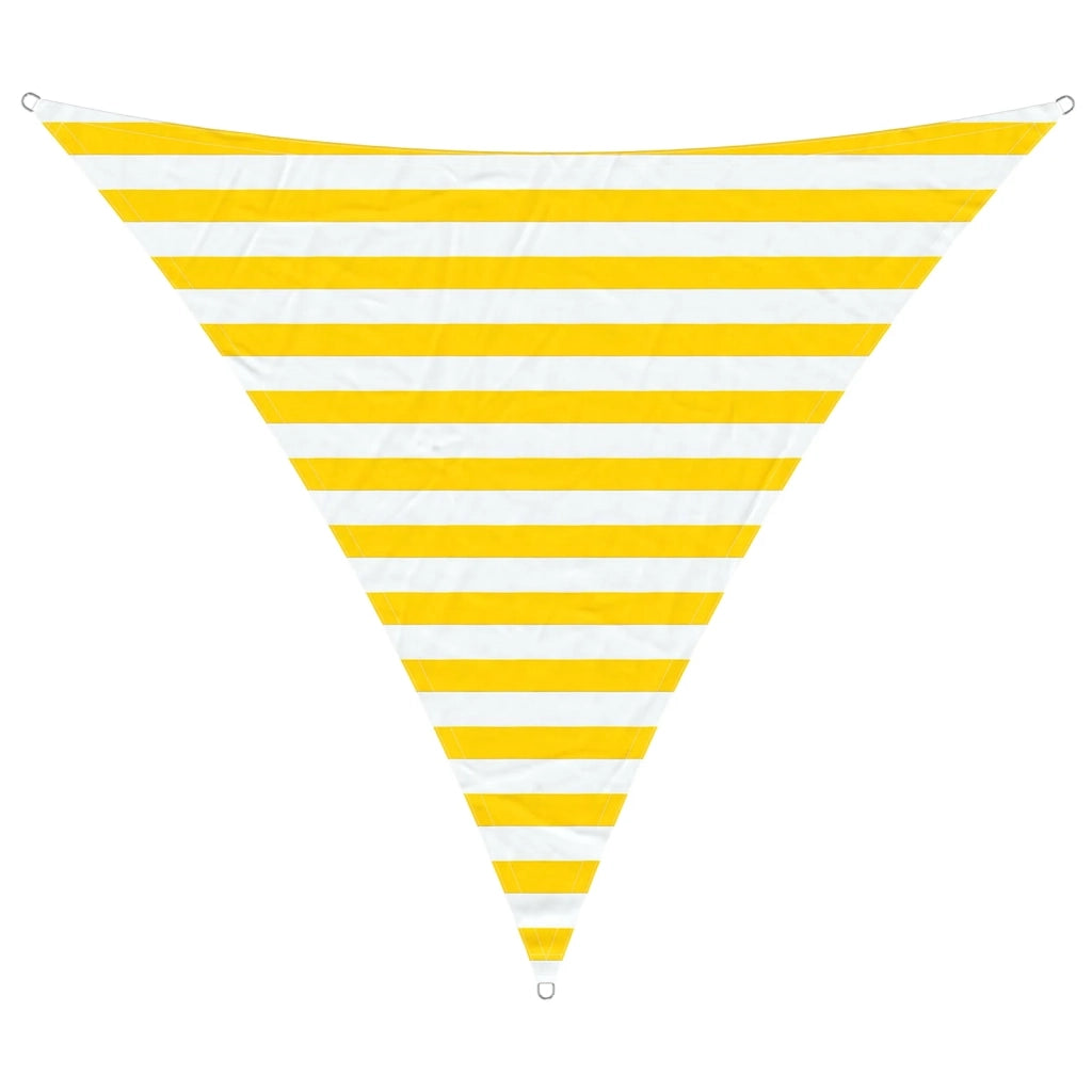 Telo Ombra da Esterno Giallo e Bianco 2 x 2 x 2 m 42031157