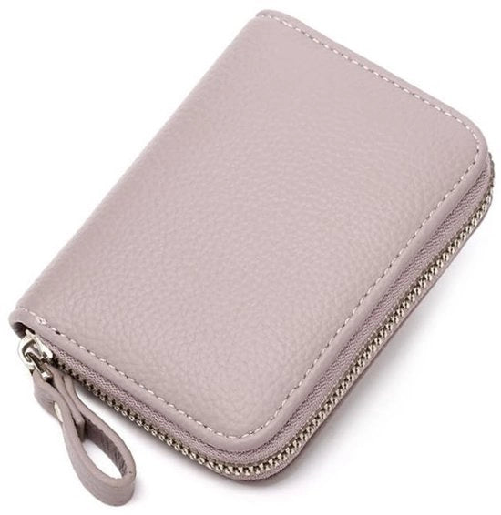 Portafoglio con protezione RFID - Ospita 11 carte - Formato compatto - Realizzato in pelle PU resiste al tempo - Rosso