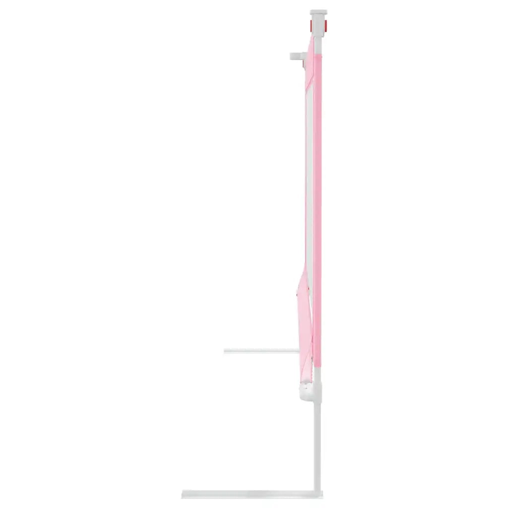 Sponda Letto di Sicurezza per Bambini Rosa 90x25 cm in Tessuto 10198