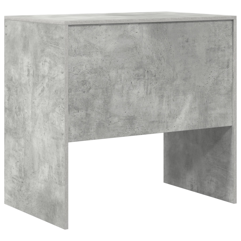 Scrivania in cemento grigio 80x50x76 cm legno ingegnerizzato