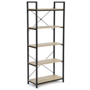 IDMarket - Scaffale DETROIT di design industriale a 5 livelli 170 cm