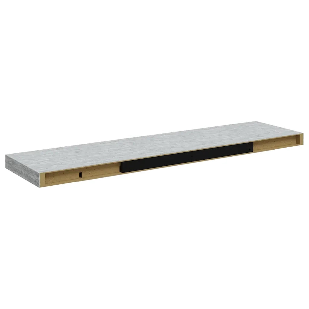 Scaffali a Parete 4 pz Grigio Cemento 90x23,5x3,8 cm in MDF 326605