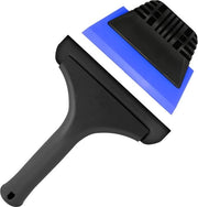 Kit di Sfregiatrice per Finestre in Silicone con Sfregiatrice 6 Pollici e 5 Pollici, Sfregiatrice per Parabrezza, morbida con Labbro in Silicone, per Docce, Finestre, Vetro, Parabrezza, Kit per Tinteggiatura delle Finestre, Nero + Blu
