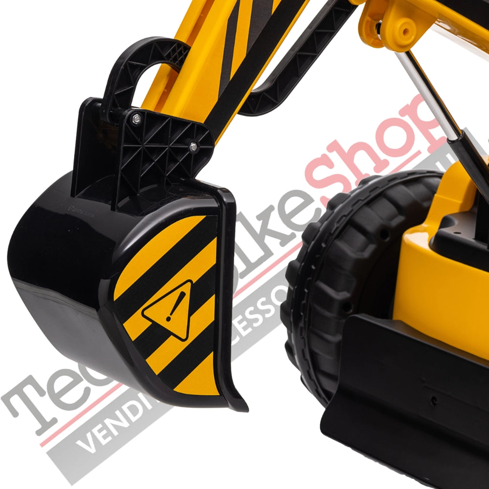 Trattore Escavatore Elettrico Braccio Meccanico Per Bambini 12V con Radiocomando