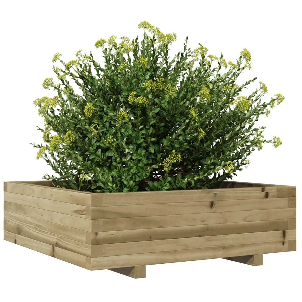 Fioriera da Giardino 80x80x26,5 cm in Legno di Pino Impregnato 847312