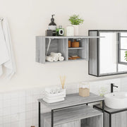 vidaXL Armadietto Bagno Grigio Sonoma 60x25x30 cm in Legno Multistrato