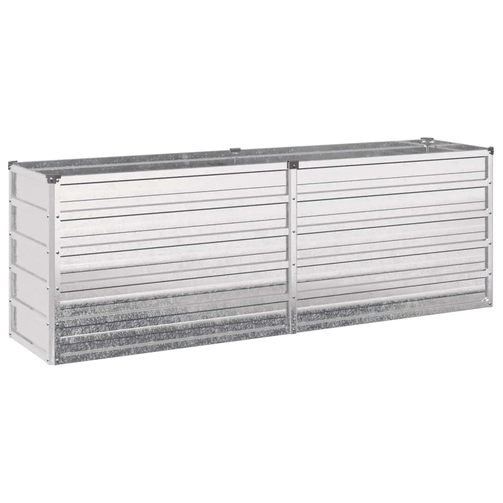 Letto rialzato da giardino Argento 160 x 40 x 55 cm 8006247