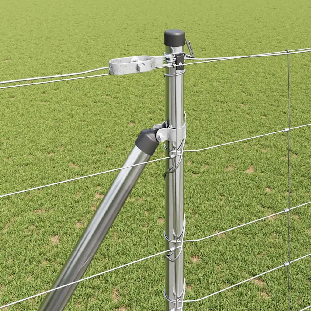 Palo della recinzione Zincato 25 x 1,6 m Acciaio