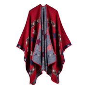 Nuovo scialle da donna in cashmere a righe con stelle, extra lungo e spesso, scialle multiuso.