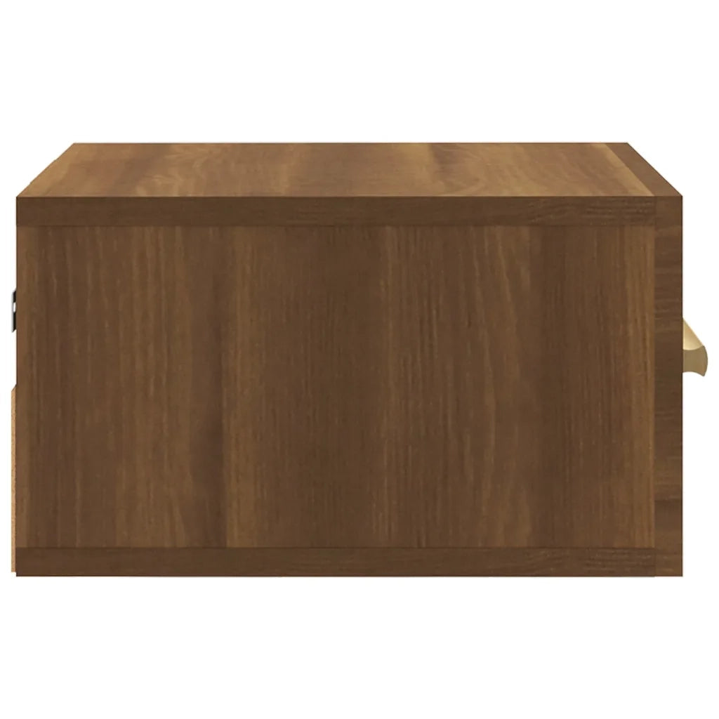Comodini a Muro 2 pz Rovere Marrone 35x35x20 cm 817578