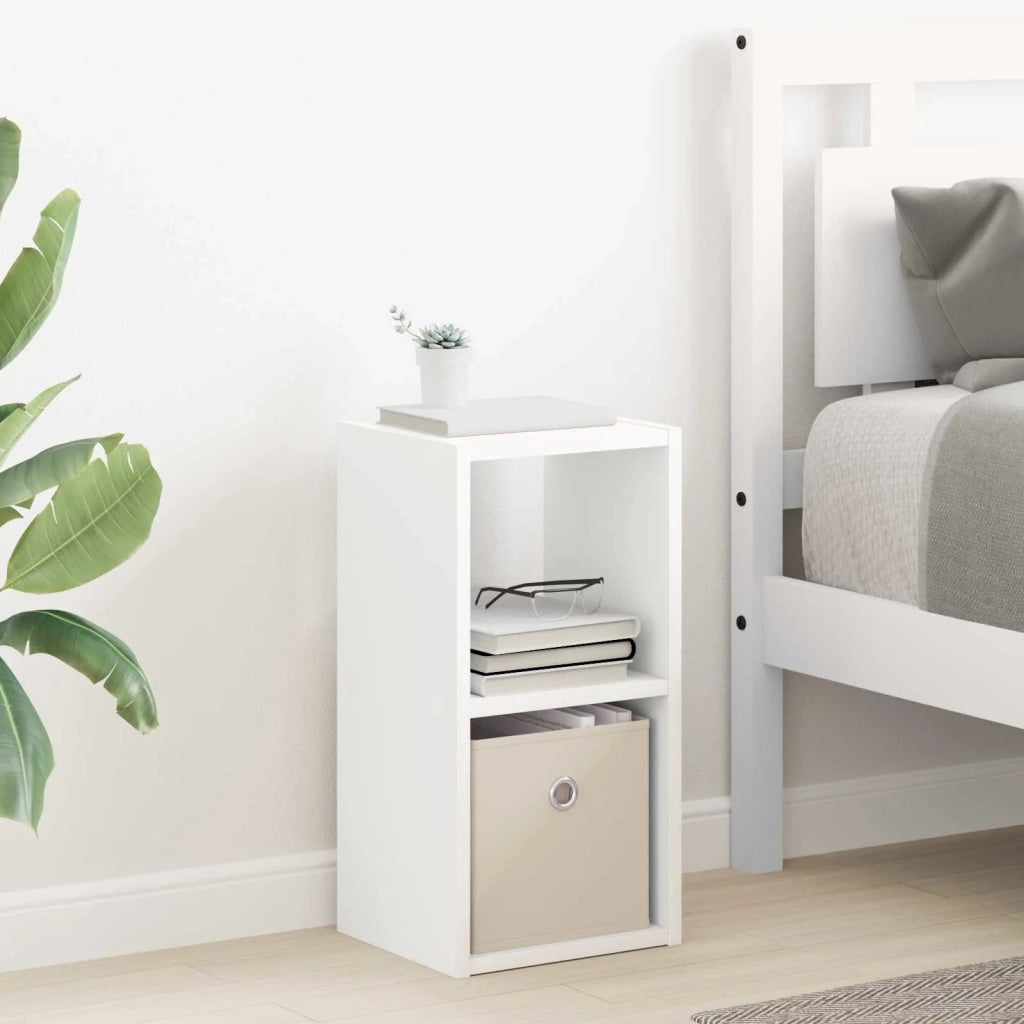Comodino 2 pcs Bianco 25,5 x 22 x 49,5 cm Legno multistrato 8000597