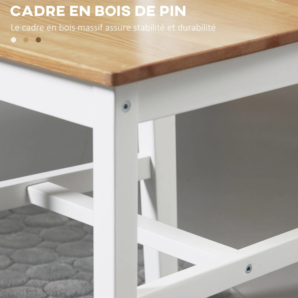 Sedia da pranzo ¨C zephmum ¨C bianco e legno massello