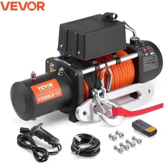 Lier Elettrica - Lier Auto Elettrica - Lier - Lier da Traino - 6123 KG - Con Comando a Distanza - 6,6 PK - 25m di Cavo
