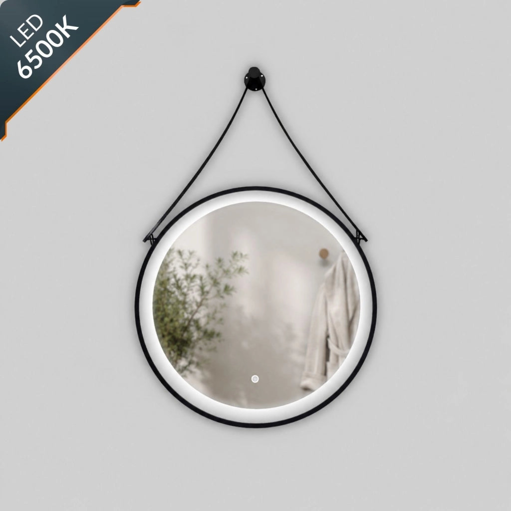 Specchio per ambienti bagni e zone benessere tondo retroilluminato led con interruttore touch *** misura Ø60, tonali...