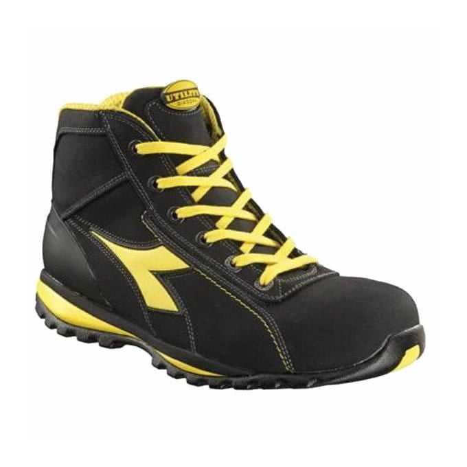 Diadora Glove Mid S3 HRO SRA Scarpe Antinfortunistiche Alte Uomo Puntale Alluminio 200J Taglia 45 colore Nero