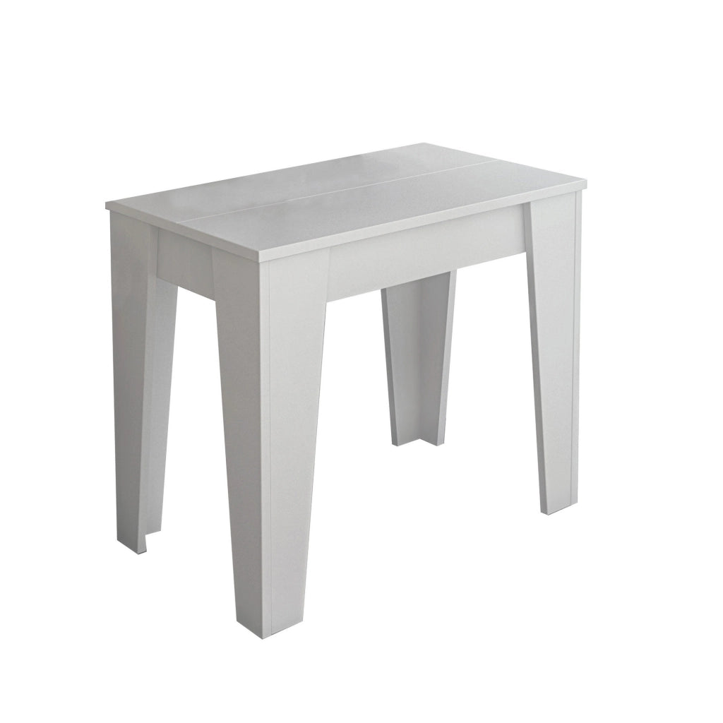 Consolle 6 prolunghe effetto legno bianco cm. H.75 x L.90 x P.54