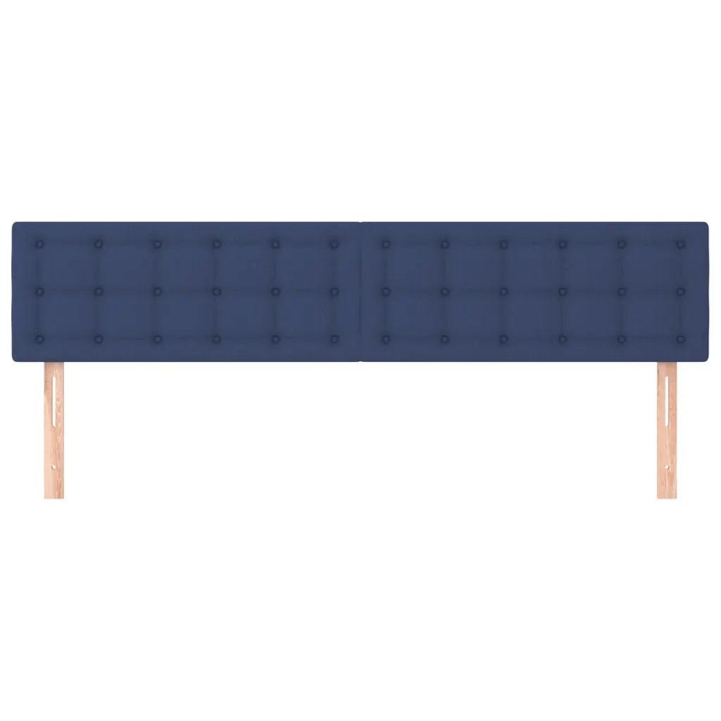 Testiera | Testata Blu 180x5x78/88 cm in Tessuto