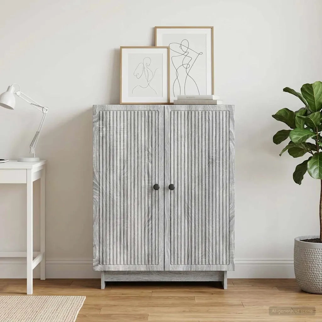 Credenza Grigio Sonoma 66 x 34,5 x 90 cm Legno ingegnerizzato 893901