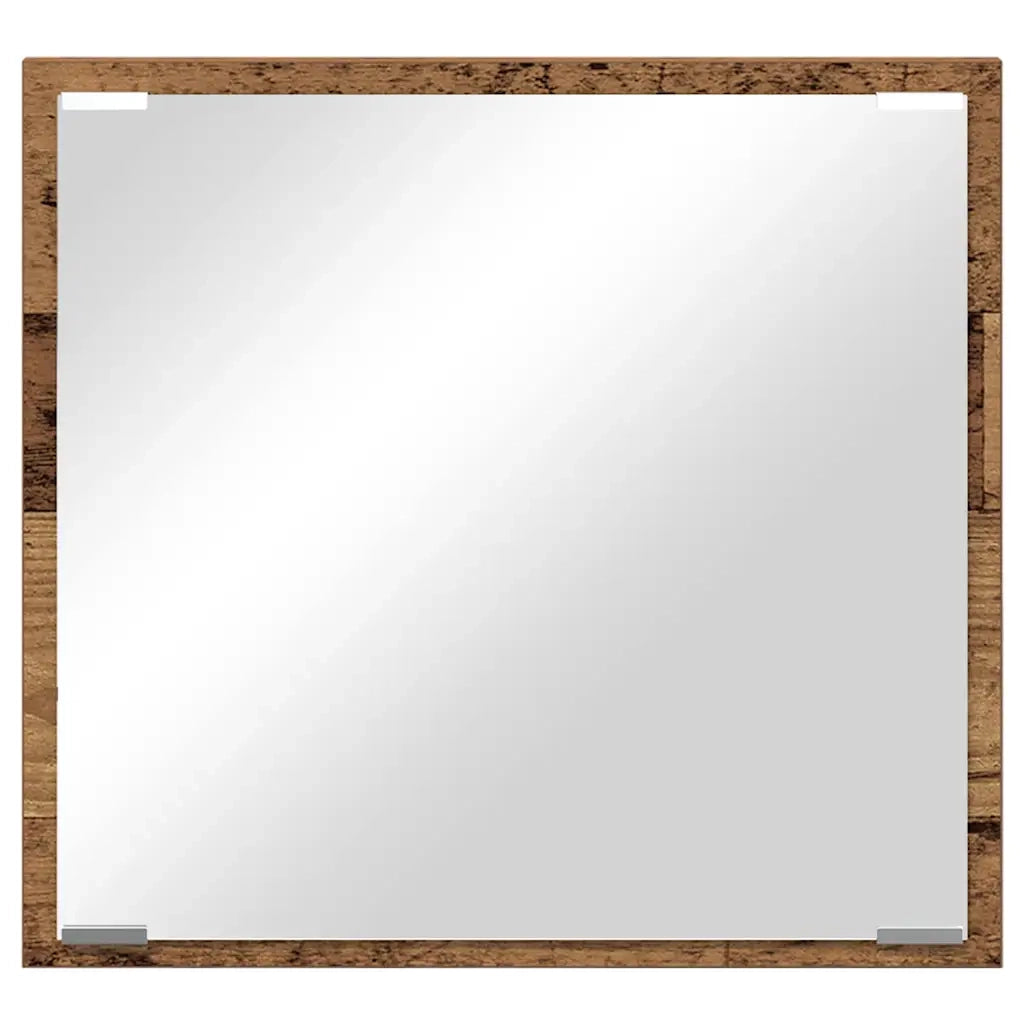 Specchio da bagno LED Legno vecchio 40 x 37 x 8.5 cm 875411