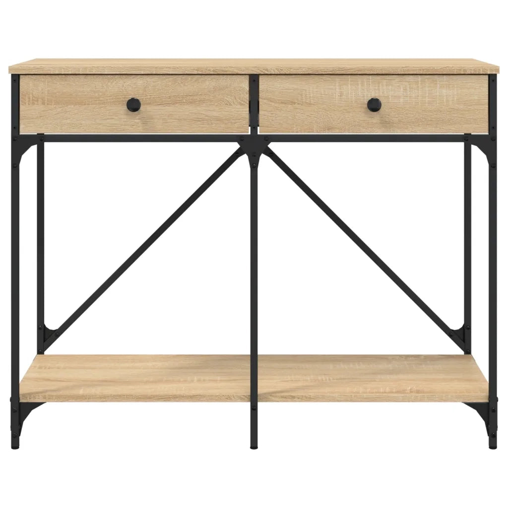Tavolo Consolle Rovere Sonoma 100x39x78,5 cm Legno Multistrato 835485