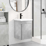 Mobile bagno con rubinetto Grigio Cemento 42 x 40 x 74,5 cm