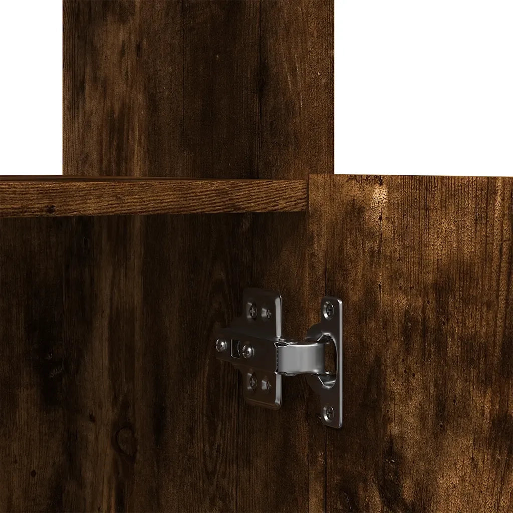 Credenza Rovere Fumo 92x33x180 cm in Legno Multistrato 3309622