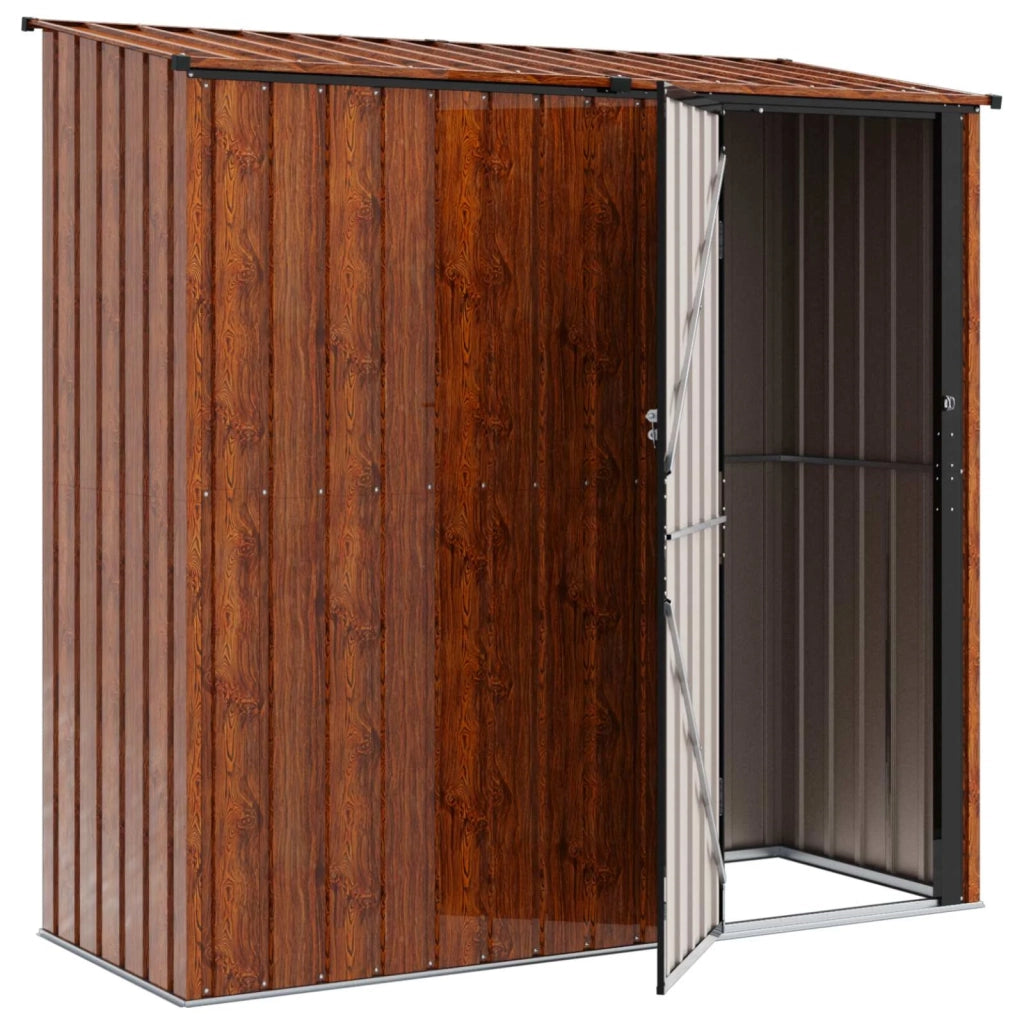 Casette da giardino Marrone 203 x 85,5 x 200 cm Metallo 42011304
