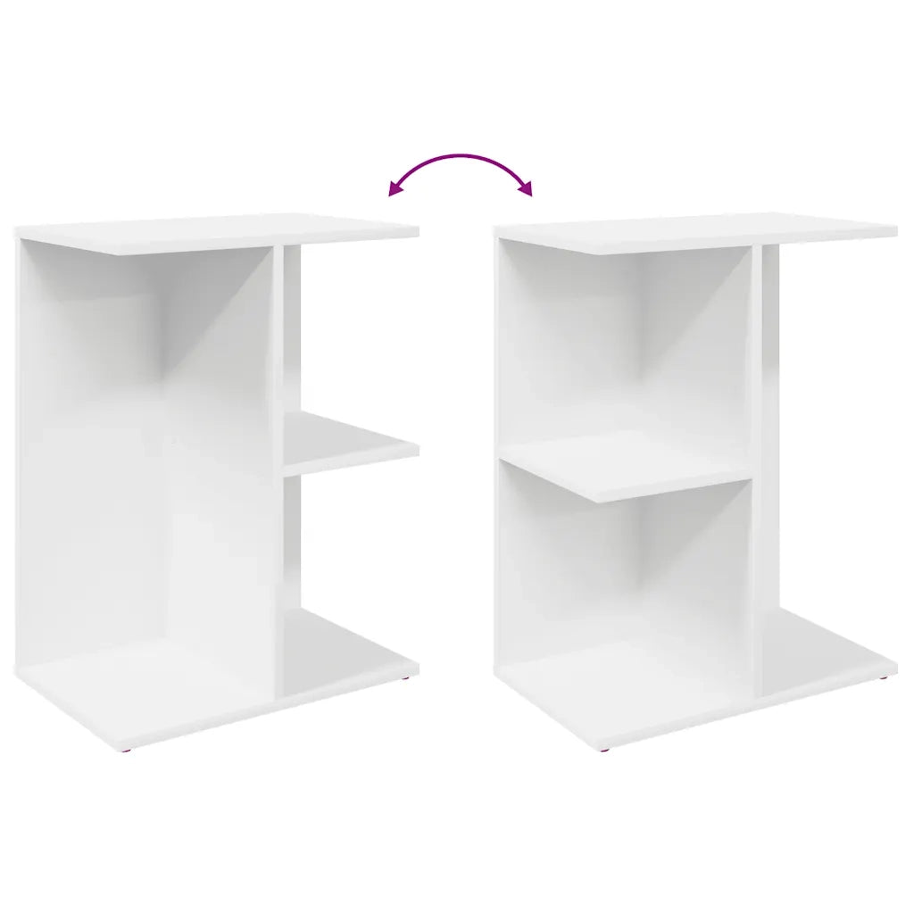 Comodini 2 pz Bianchi 46,5x29x61 cm in Legno Multistrato 858651